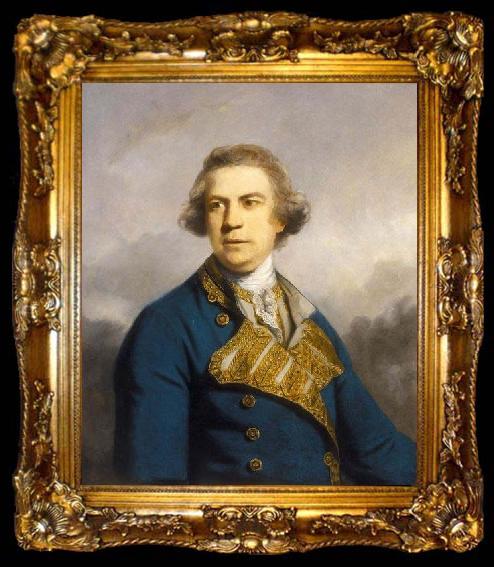 framed  Sir Joshua Reynolds Admiral Augustus Keppel, ta009-2